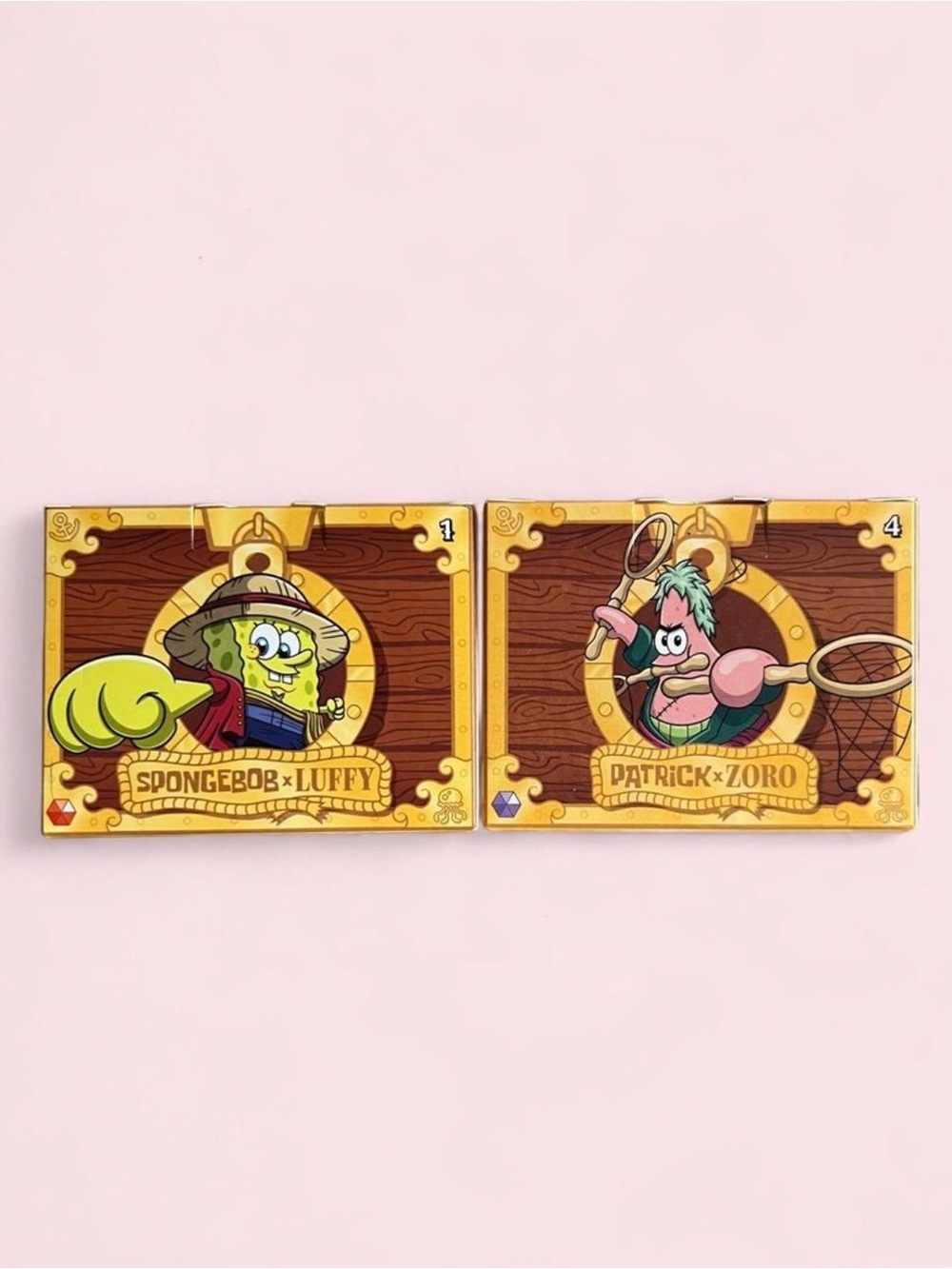 McDonalds Happy Meal SpongeBob x One Piece Pair Luffy Zoro 2026 Toys 1 &4